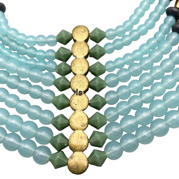 Lia Sophia Green and Black Beaded Necklace - Picture 7 of 10